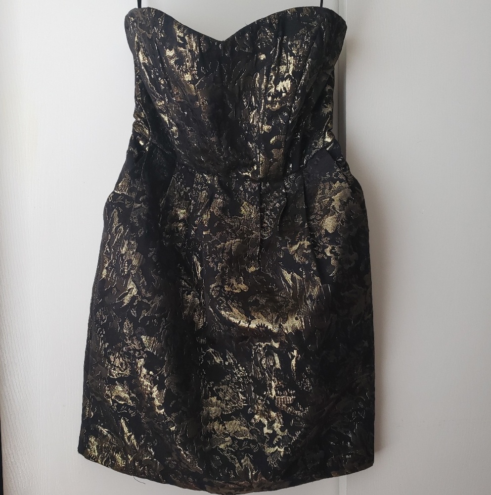 Forever 21 Strapless Jacquard Dress